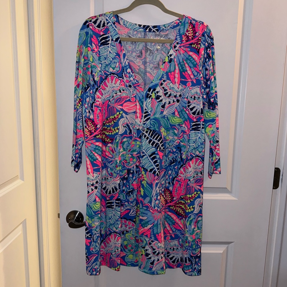 Lilly Pulitzer V-Neck Dress; Size Large